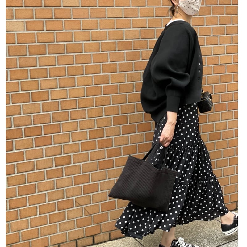 二段ラッフルドットスカート | myinemy's STORE