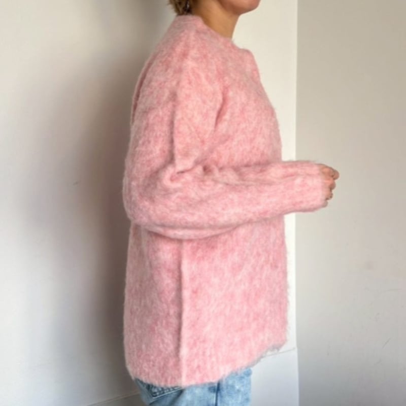 アルパカオーバーサイズカーディガン(ピンク) | myinemy's STORE