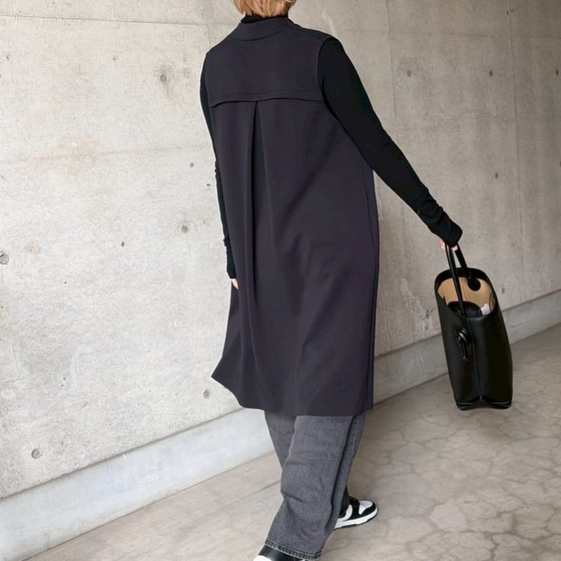 ライトロングジレ(ブラック) | myinemy's STORE