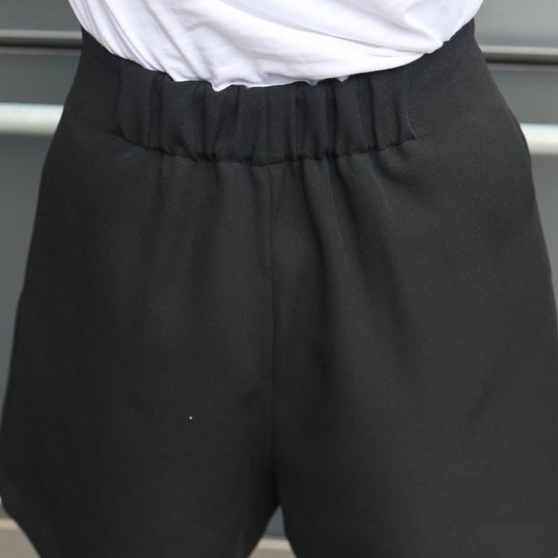 キュロットライクショートパンツ(ブラック) | myinemy's STORE