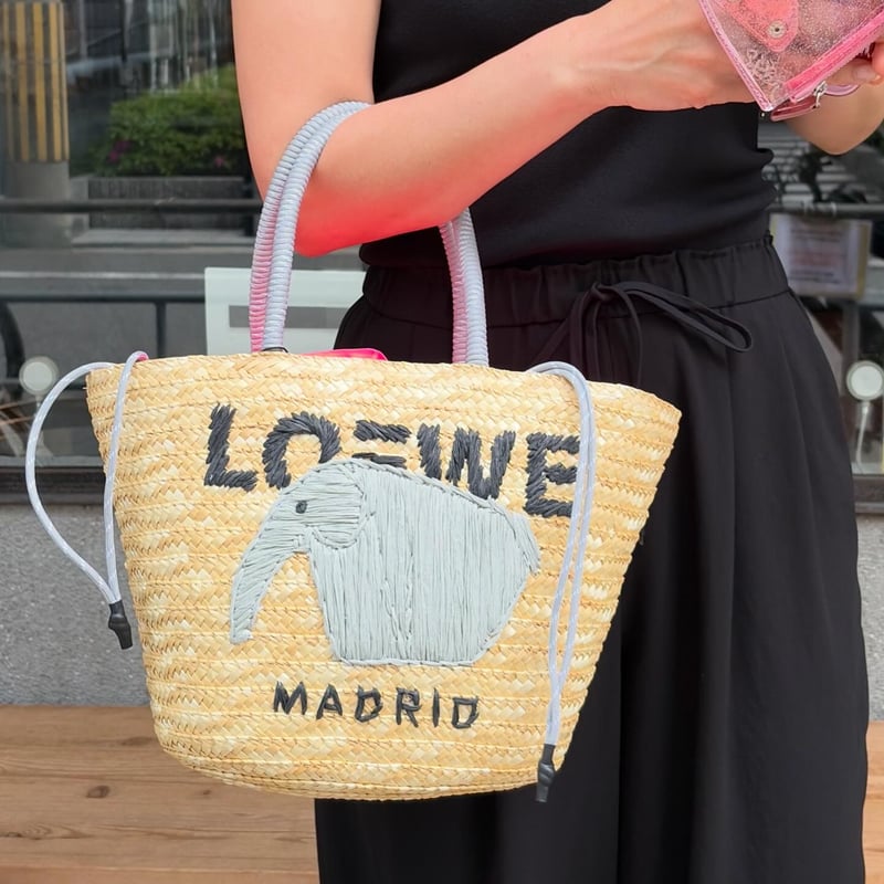バッグ ORIMI ELEPHANT MOTIF BAG Elephant ピンク カゴバッグ(🐘・Sサイズ) | myinemy's STORE