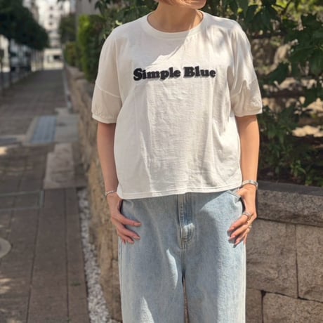 ボリュームロゴTシャツ(ホワイト・接触冷感)