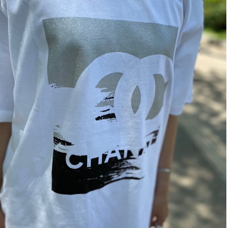 ユニセックスパロディc Tシャツ(ホワイト×シルバー) | myinemy