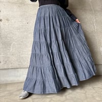 デニムティアードスカート