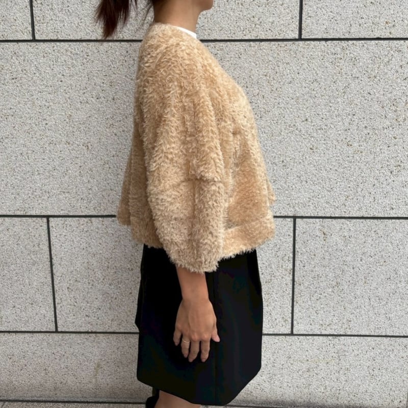 エムプルミエ　フリル付きベージュジャケット 楽天市場】ギャザーフリルブルゾン ブルゾン アウター フリル