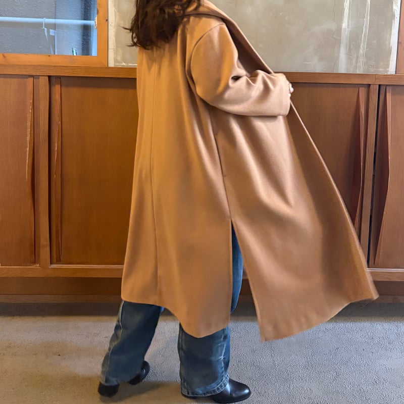 大きいサイズ KEITH フード ウールコート キャメル オーバーサイズフードコート(キャメル) | myinemy's STORE