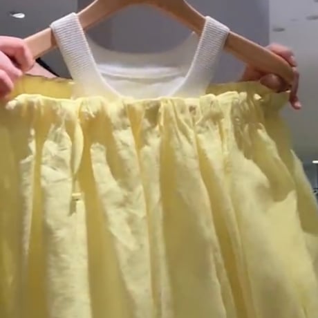 アメスリカップ付きトップス(ホワイト)