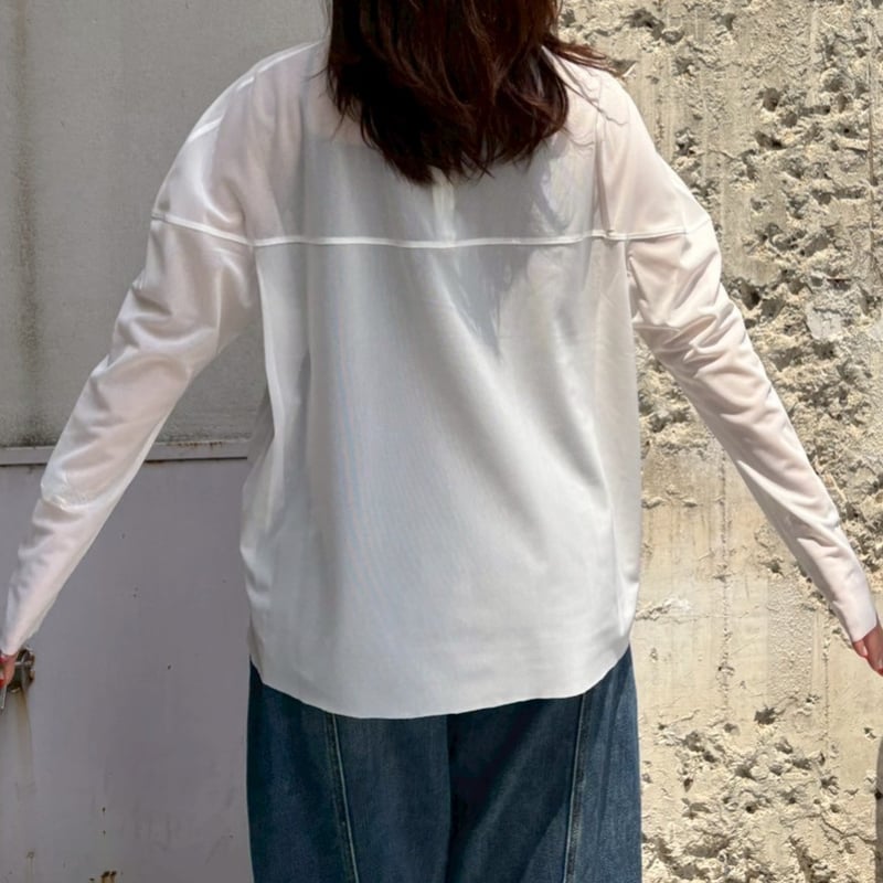 メッシュニットトップス(オフ) | myinemy's STORE