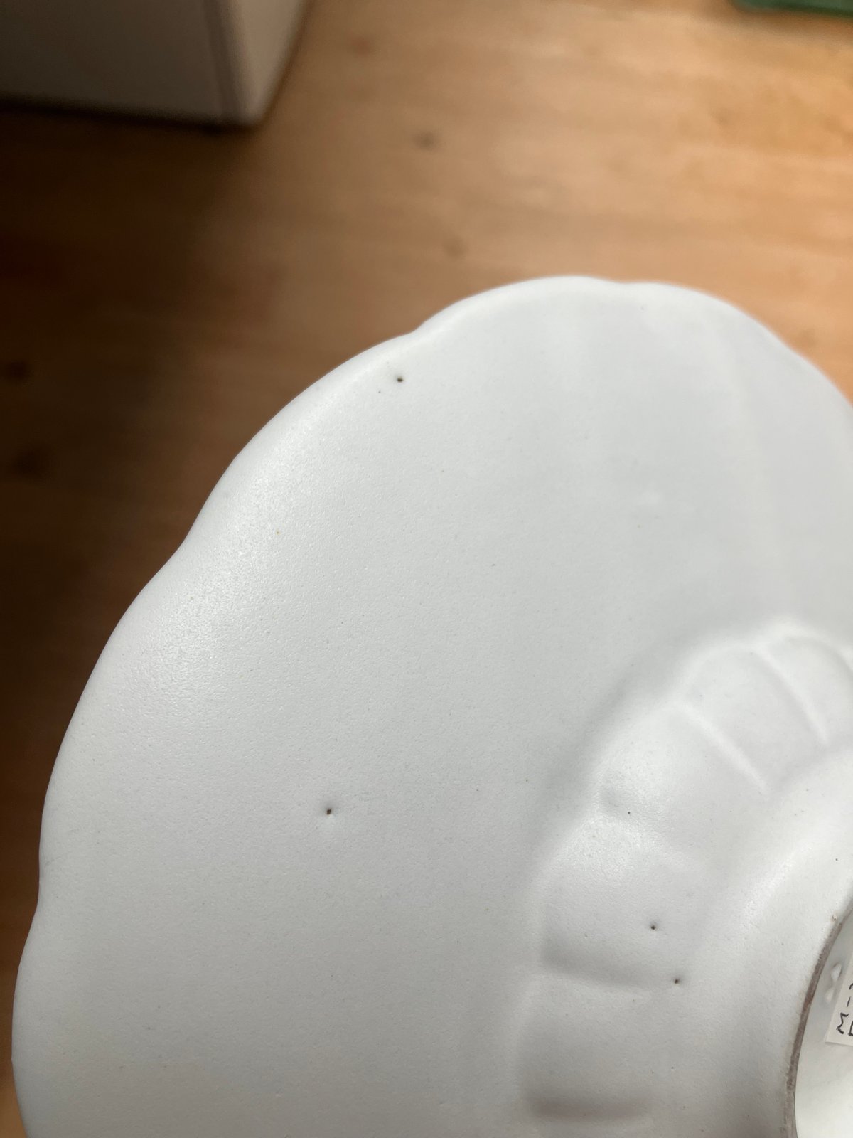 安藤雅信】イタリアリム広輪花皿SS（白糖釉） | ギャルリ百草