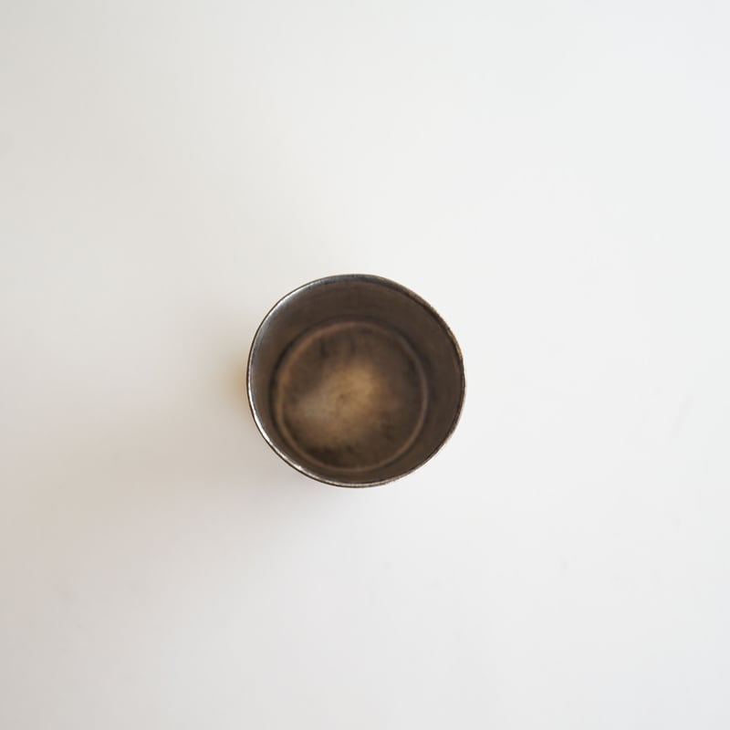 安藤雅信　銀彩カップ　稀少 安藤雅信】白銀彩EYEカップ M | ギャルリ百草 online store