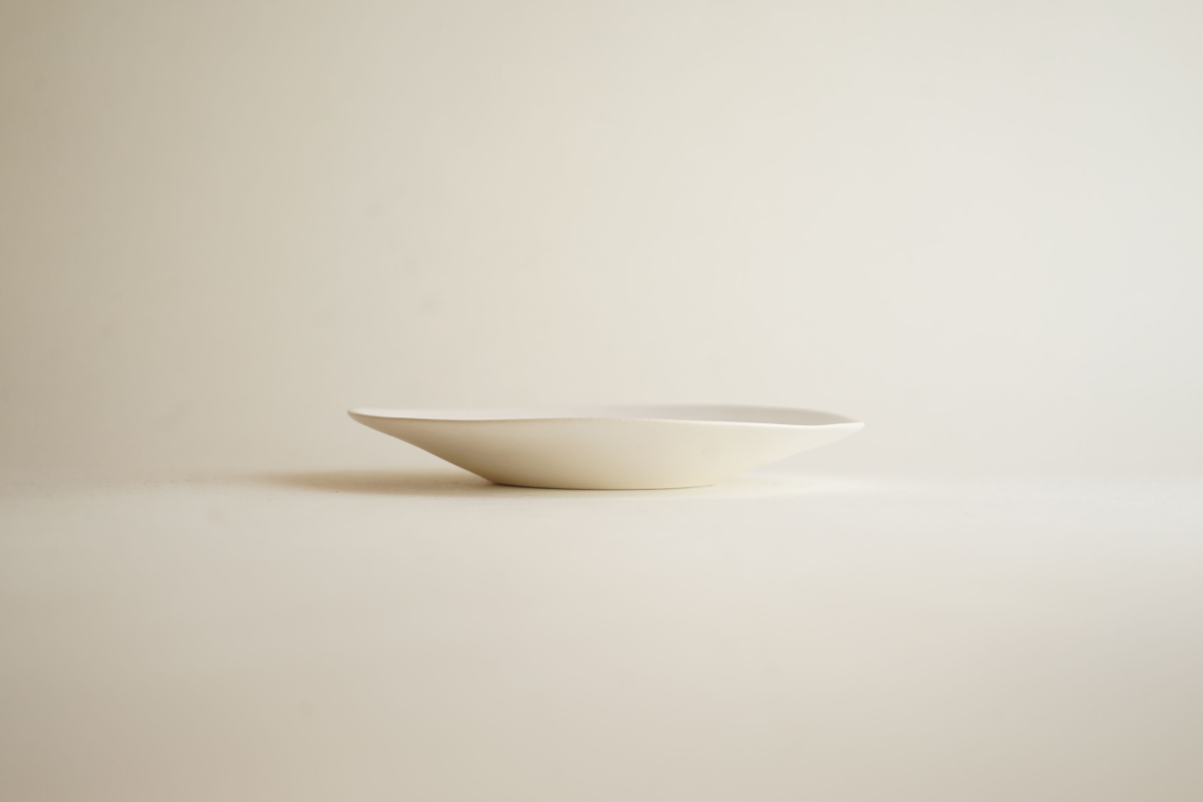 安藤雅信】オランダ皿 MS（白マット釉） | ギャルリ百草 online store