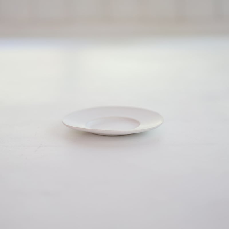安藤雅信】ソーサー S（白マット釉） | ギャルリ百草 online store