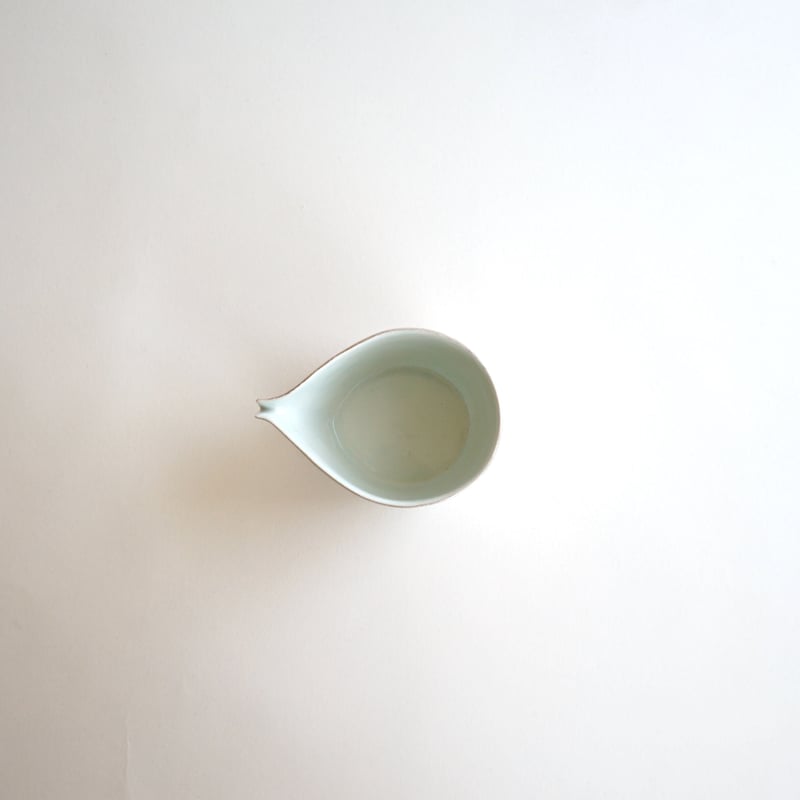 安藤雅信】外白銀彩片口 M 内白藍釉 | ギャルリ百草 online store