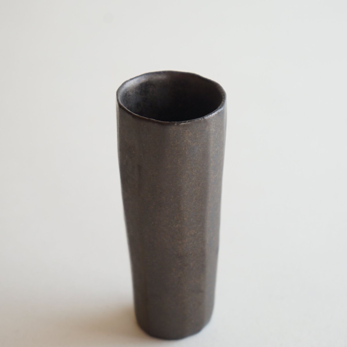 安藤雅信（黒錆釉）サト様専用 【安藤雅信】ピューター写皿 L（黒錆