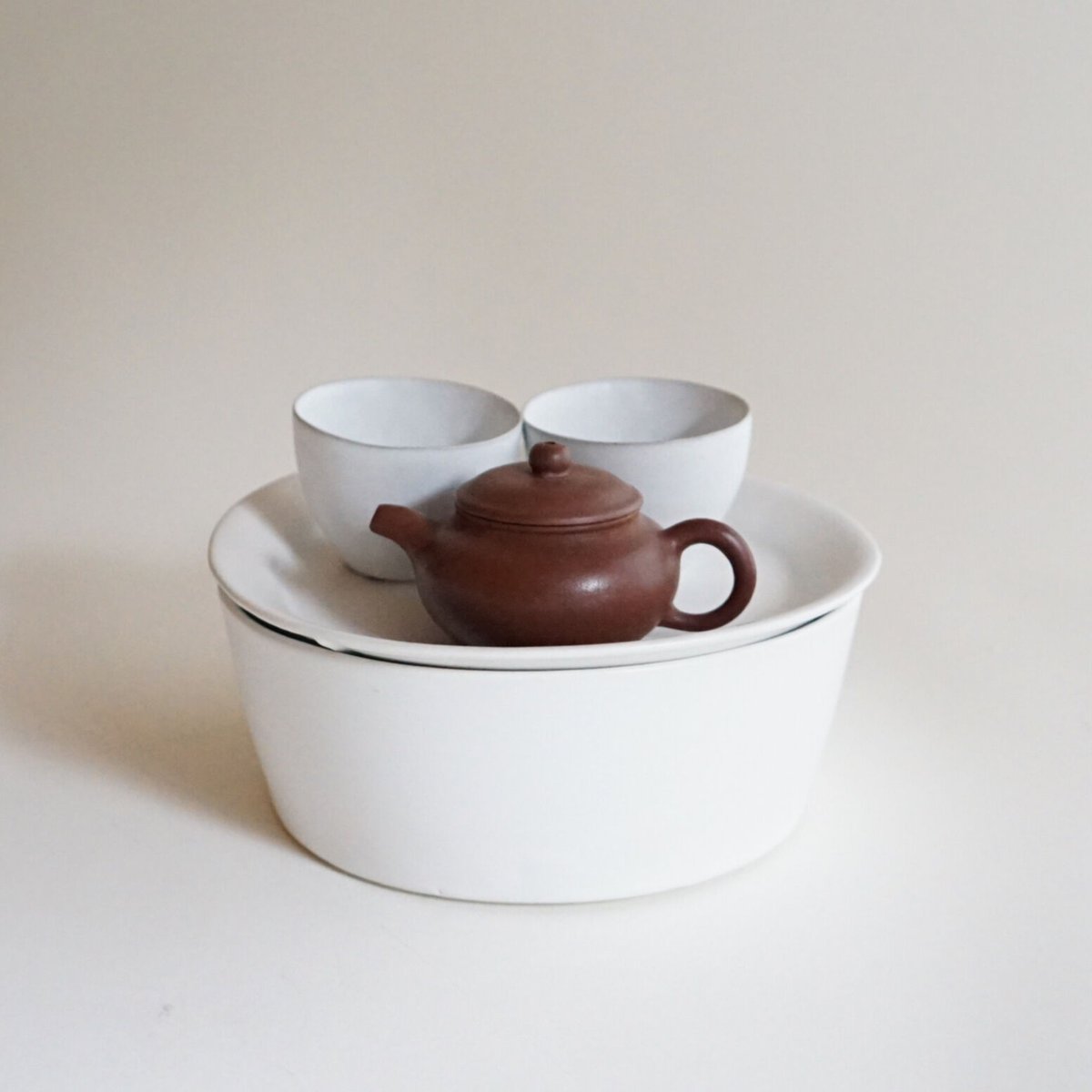 安藤雅信】茶盥 小(白マット釉) | ギャルリ百草 online store 安藤雅信】茶盥 小(白マット釉) | ギャルリ百草 online store