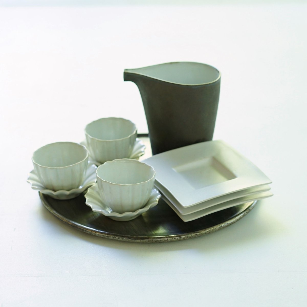 安藤雅信】細長片口 LM 黒（黒錆釉） | ギャルリ百草 online store