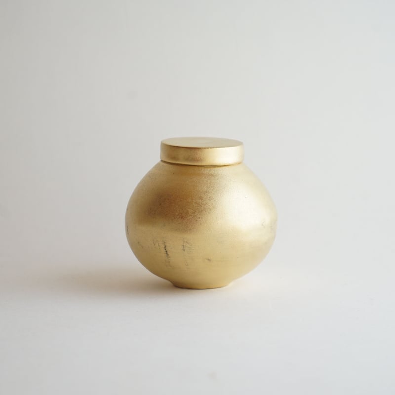 安藤雅信】金彩丸型茶心壺 大 | ギャルリ百草 online store