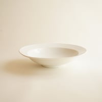 安藤雅信】 リムイタリア皿 M（白マット釉） | ギャルリ百草 online store