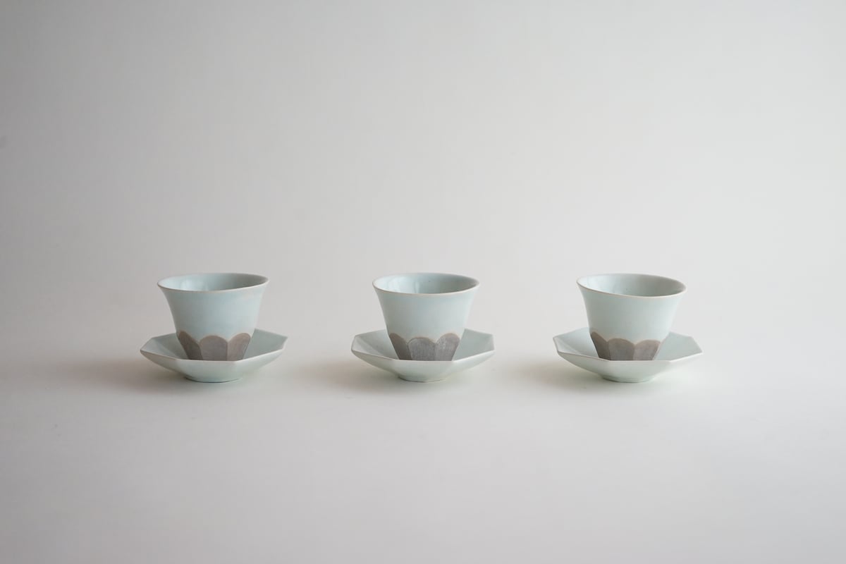 安藤雅信】白藍釉正八角高台茶托 | ギャルリ百草 online store