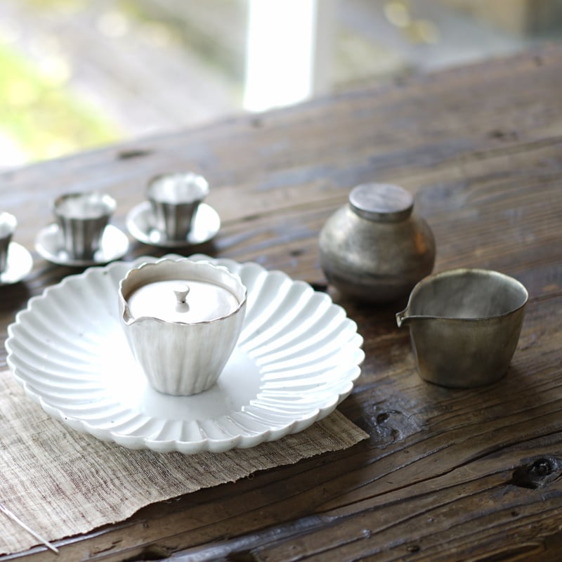 安藤雅信】黒銀彩丸型茶心壺 大 | ギャルリ百草 online store