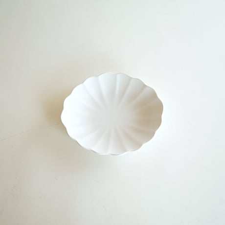 【安藤雅信】オーバルゼリー型（白マット釉）