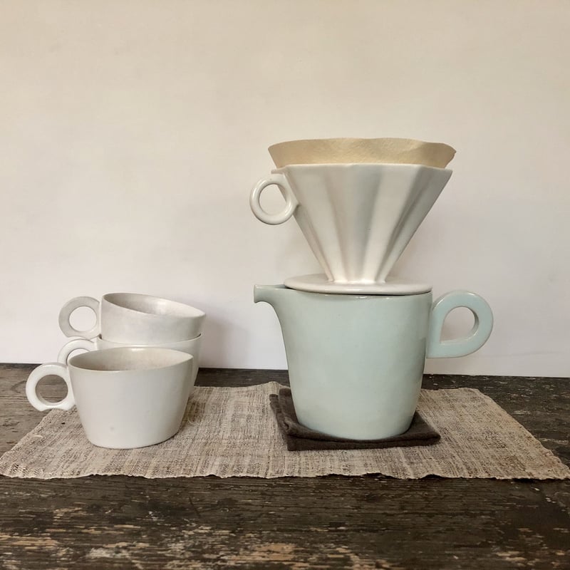 安藤雅信】白糖釉サーバーM | ギャルリ百草 online store