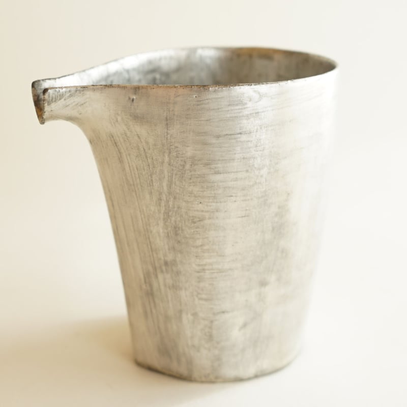 安藤雅信】銀彩細長片口 LM（銀彩） | ギャルリ百草 online store