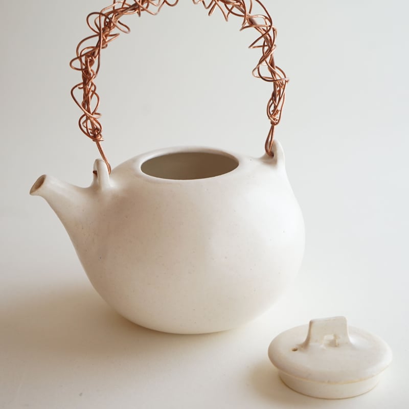 安藤雅信】焼水器 C 白 | ギャルリ百草 online store