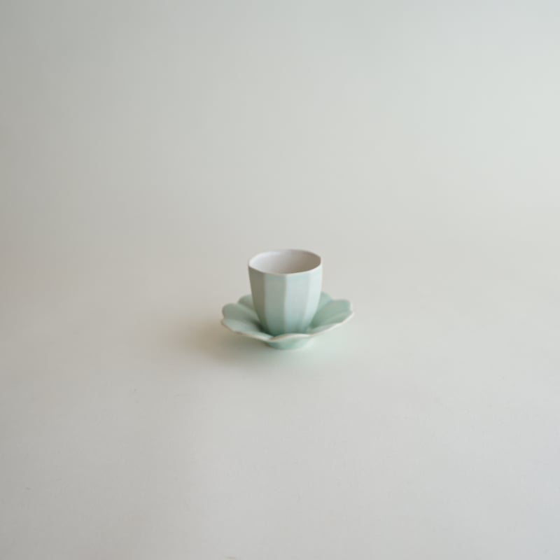 安藤雅信】面取茶杯 L 外薄青釉 | ギャルリ百草 online store