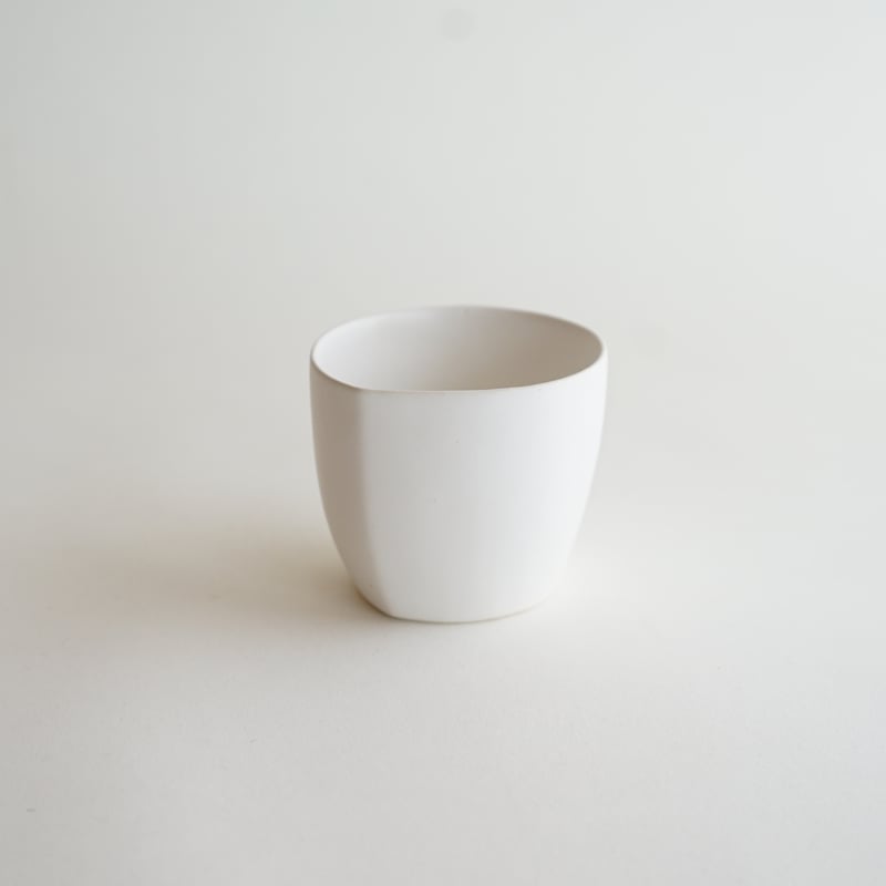 安藤雅信】太コップ M（白マット釉） | ギャルリ百草 online store