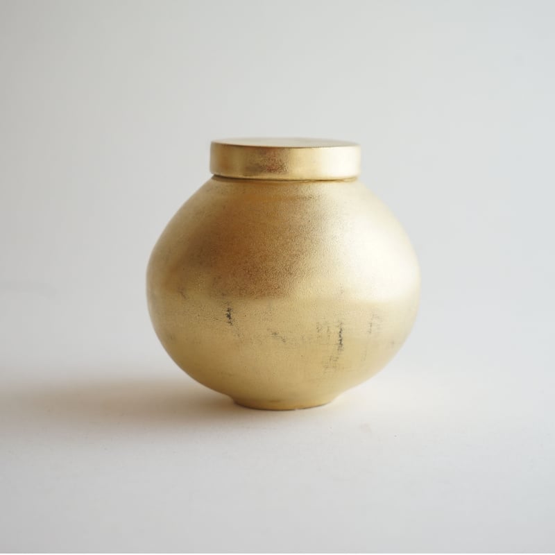 安藤雅信】金彩丸型茶心壺 大 | ギャルリ百草 online store