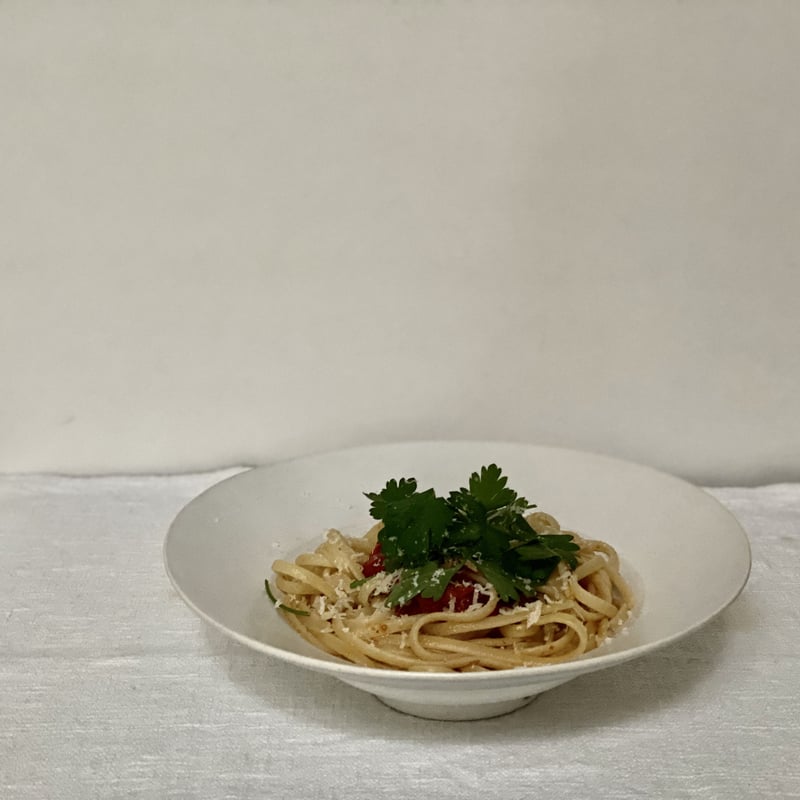 安藤雅信】イタリアリムパスタ皿 S（白マット釉） | ギャルリ