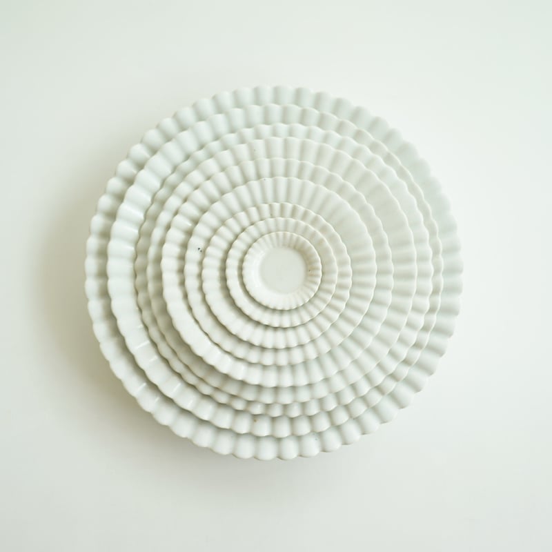 安藤雅信】花萌葱釉オランダ花形皿 L（花萌葱釉） | ギャルリ百草