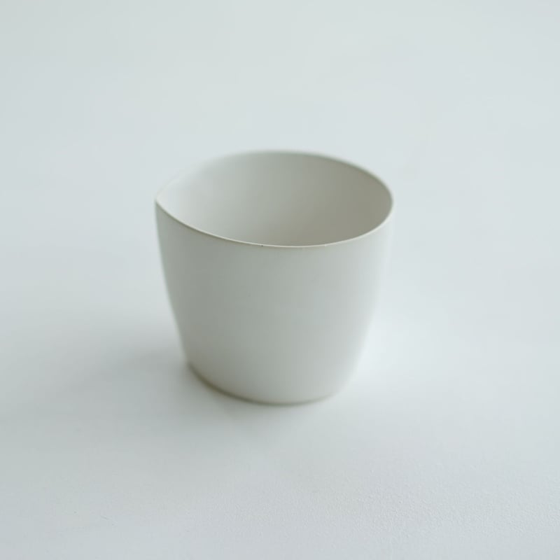 安藤雅信】太コップ L （白マット釉） | ギャルリ百草 online store