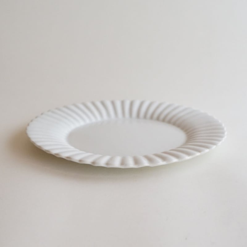 安藤雅信】オランダ花形皿 LL（青白艶釉） | ギャルリ百草 online store