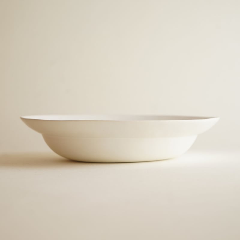 安藤雅信】煮物鉢 L（白マット釉） | ギャルリ百草 online store