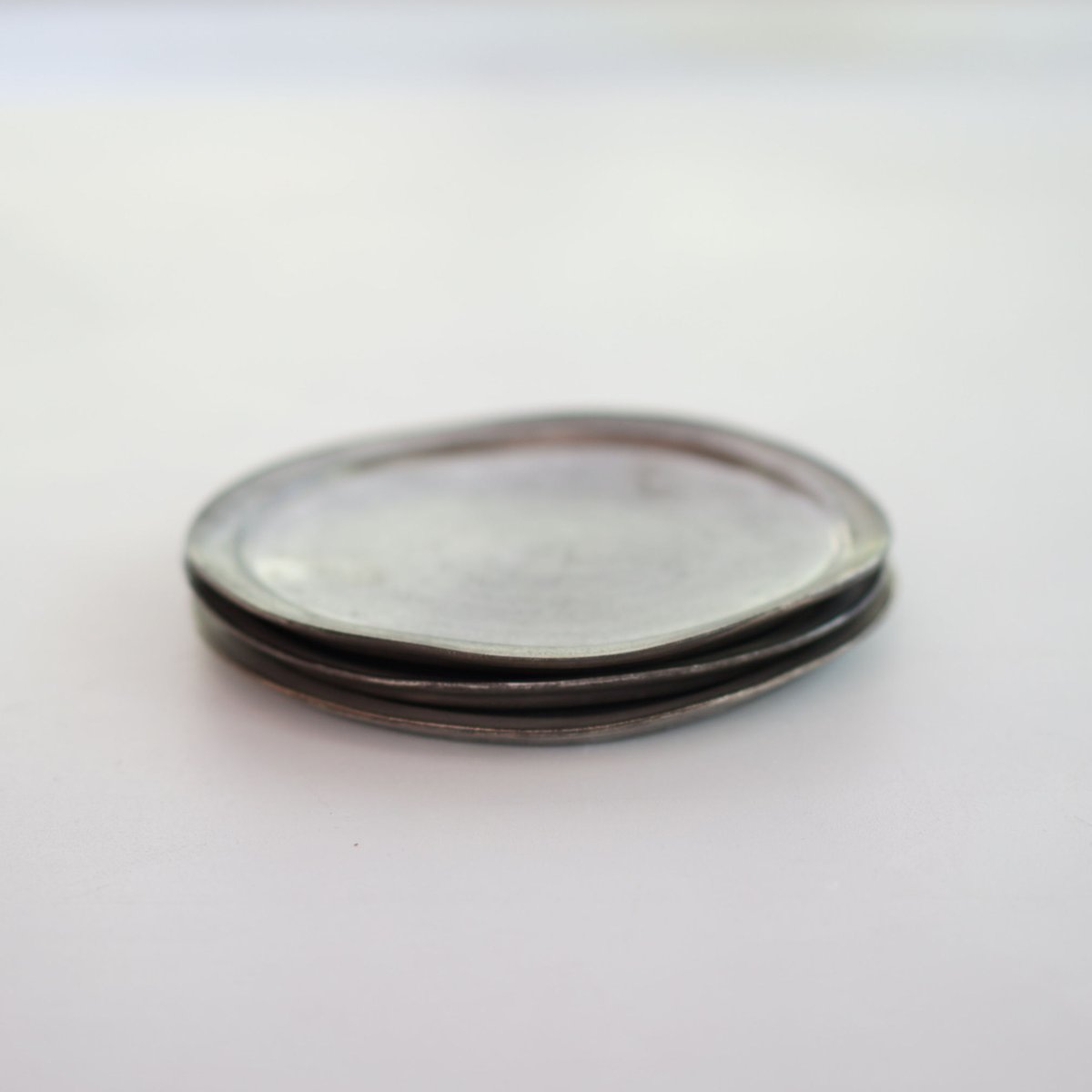 安藤雅信】銀彩ピューターパン皿 | ギャルリ百草 online store