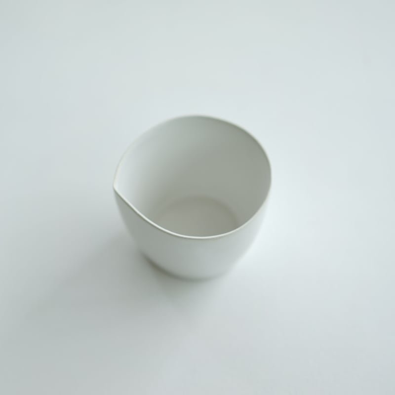 安藤雅信　コーヒーカップ＆ソーサー　白マット釉 安藤雅信】片口鉢 MS（白マット釉） | ギャルリ百草 online store