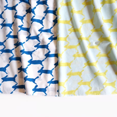 【安藤明子】minä perhonen "run run run"+ kiku　生成  　white×blue / light blue×lime