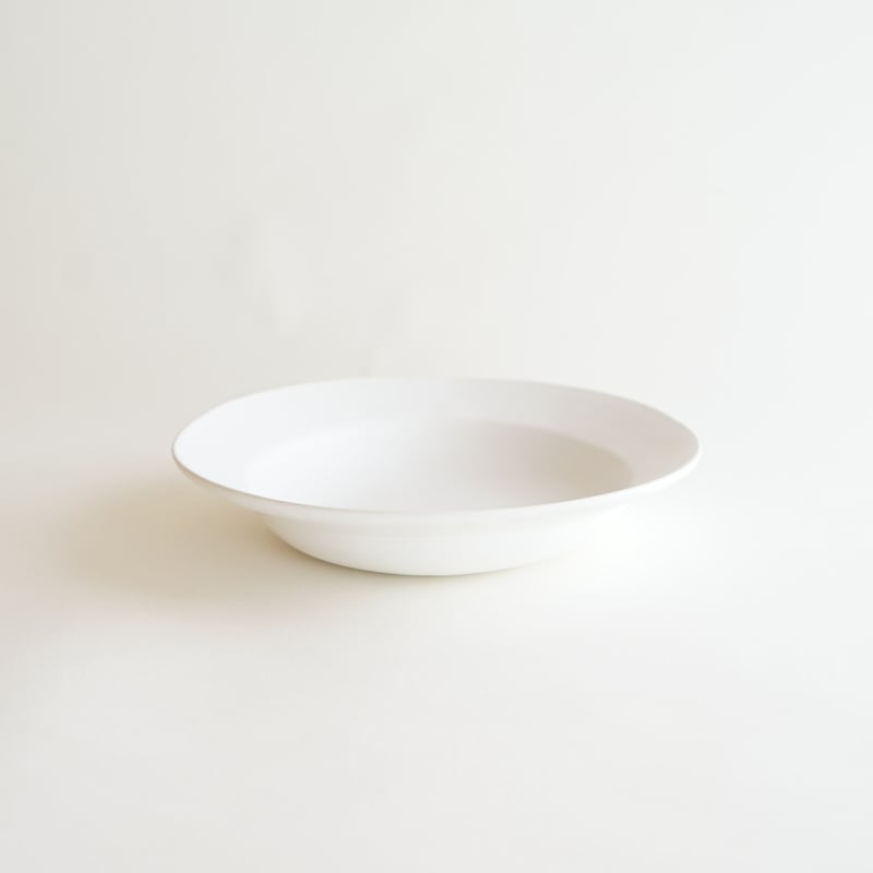 安藤雅信 煮物鉢 LM（白マット釉）20cm 作家もの 器 安藤雅信】煮物鉢 LM（白マット釉） | ギャルリ百草 online store