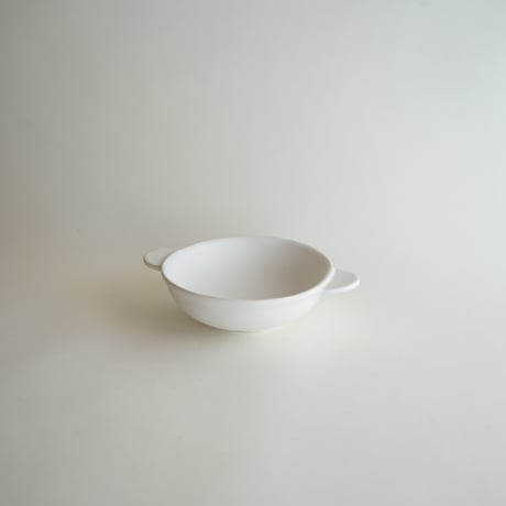 【安藤雅信】手付スープ  M（白マット釉）