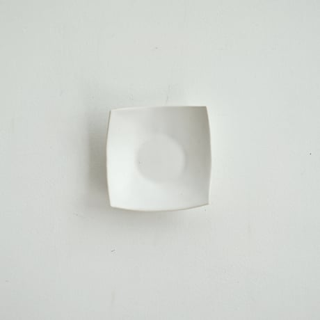 【安藤雅信】正角茶托（白マット釉）