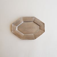 安藤雅信】銀彩ピューターリムオーバル深皿 M | ギャルリ百草 online store