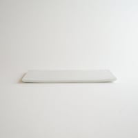 安藤雅信】リム細長角皿 （白マット釉） | ギャルリ百草 online store