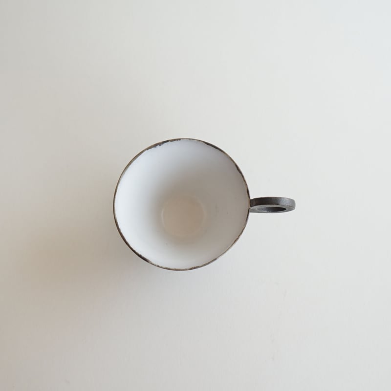 安藤雅信】黒イギリスコーヒー M（黒錆釉） | ギャルリ百草 online store