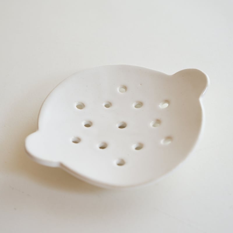 安藤雅信】オランダ石鹸置（乳白艶釉） | ギャルリ百草 online store