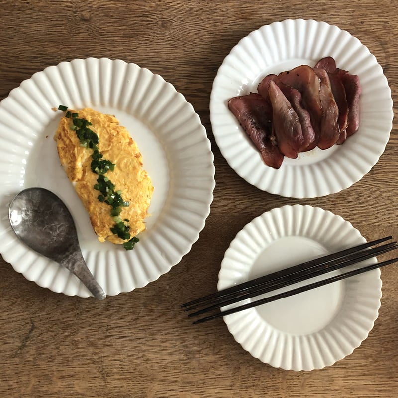 ■安藤雅信 オランダ四弁輪花皿①点 安藤雅信】オランダ四弁オーバル輪花皿 M （白マット釉