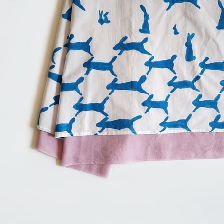 【安藤明子】minä perhonen "run run run"+ kiku　生成  　white×blue / light blue×lime