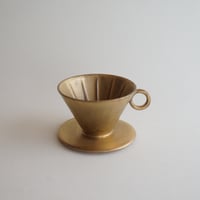 安藤雅信】銀彩ドリッパー 大 取っ手：丸（旧型） | ギャルリ