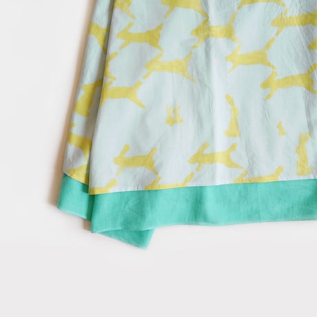 【安藤明子】minä perhonen "run run run"+ kiku　生成  　white×blue / light blue×lime